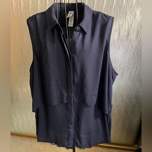 Women's Pure Energy Navy Sleeveless Blouse